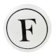 F Flat Alphabet Ceramic Drawer Knob