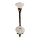 Cream Wheel Flower Ceramic Antique Iron Hook