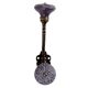 Purple Wheel Flower Ceramic Antique Rope Iron Hook