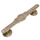 Brass Door Handles Engraved With Leafy Pattern