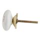 Golden Cockatoo Pattern Ceramic Dresser Knobs