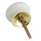 Golden Cockatoo Pattern Ceramic Dresser Knobs