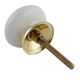 Golden Lion Pattern Ceramic Cabinet Knobs