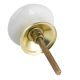 Golden Snake Pattern Ceramic Cabinet Knobs