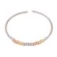 Modern 92.5 Sterling Silver kadaa or Bracelet with Gold Plated Spherical Beads