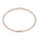 Elegant Dual Tone Gold and 92.5 Sterling Silver Rope Bangle Or Bracelet