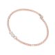 Elegant Dual Tone Gold and 92.5 Sterling Silver Rope Bangle Or Bracelet