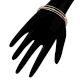 92.5 Sterling Silver And Gold Plated  Braid Adjustable Bracelet