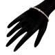 92.5 Sterling Silver Kada Bracelet with Gold Finish and Designer Beads