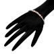 Elegant 92.5 Sterling Silver Bracelet Rope Bangle Design With Golden Spherical Beads