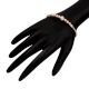 Elegant Gold Plated 92.5 Sterling Silver Bead Braided Bracelet Kada