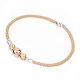 Delicate Multi Colored 92.5 Sterling Silver Bead Adjustable Bracelet