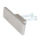 Silver Rectangle Stainless Steel Big Cabinet Knobs
