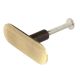 Antique Stainless Steel Thin Oval Dresser Knobs