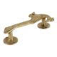Handmade Golden Brass Door Handle Indian Peacock Design