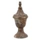Handmade Brown Tan Brass Oil Lamp With A single Wick
