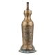 Handmade Brown Brass Oil Lamp In Cylindrical Shape Rare Artifact