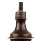 Handmade Black Brass Whale Single Wick Oil Lamp