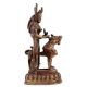 Handmade Copper Finish Brass Durga Devi Statue