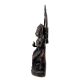 Handmade Oxidized Brass Sitting Lord Vishnu Laxmi Statue