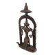 Handmade Dark Finish Brass Naga snake Goddess Tribal Art