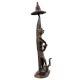 Handmade Dark Finish Brass Naga snake Goddess Tribal Art