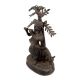 Handmade Blackened Brass Krishna Playing  His Divine Flute