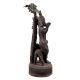 Handmade Blackened Brass Krishna Playing  His Divine Flute