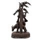 Handmade Blackened Brass Krishna Playing  His Divine Flute