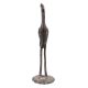 Handmade Rust Finish Brass Standing Bird Statue