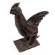 Handmade Black Brass Cock Statue