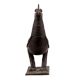 Handmade Black Brass Cock Statue