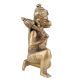 Handmade Golden Brass Lord Hanuman Statue in Blessings Sitting Pose