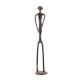 Handmade Black Brass Petite Women Tribal Statue