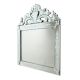Handmade Glass Silver Horizontal Venetian Mirror