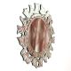 Handmade Silver Glass Round Venetian Mirror With Elaborate Design