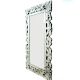 Handmade Silver Glass Ornate Square Modern Venetian Mirror