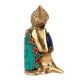 Handmade Multicolored Brass Gautam Buddha Statue