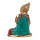 Handmade Multicolored Brass Gautam Buddha Statue