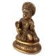 Handmade Golden Brass Hanuman Statue Sitting with Club