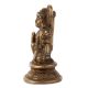 Handmade Golden Brass Hanuman Statue Sitting with Club