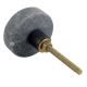 Round Grey Stone Gold Wire Dresser Knobs