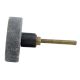 Round Grey Stone Gold Wire Dresser Knobs