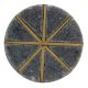 Round Grey Stone Gold Wire Dresser Knobs