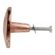 Round Spiral Antique Copper Aluminium Cabinet Knob