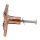 Square Bark Shape Antique Copper Aluminium Dresser Knob