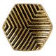 Hexagon Antique Golden Aluminium Cabinet Knob