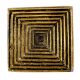 Kund Shape Antique Golden Aluminium Cabinet Knob