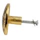 Press Plate Compact Antique Golden Aluminium Cabinet Knob