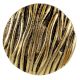 Round Bark Shape Antique Golden Aluminium Dresser Knob